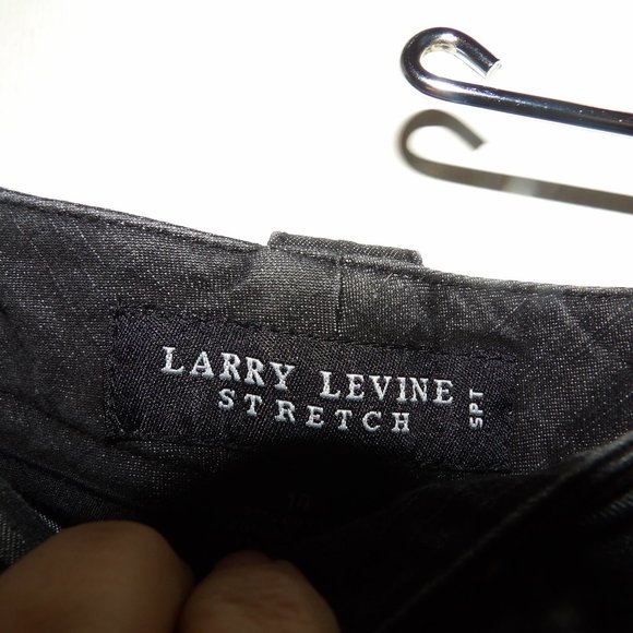 Larry Levine Black Wash Capri Stretch Jeans Sz 14 - Picture 4 of 6